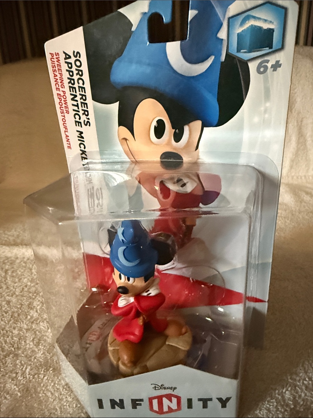 Disney Sorcerer Mickey Figure - Blue Hat, Red Robe